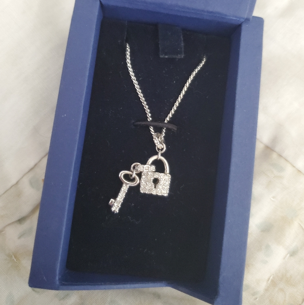 Swarovski Lock and Key necklace